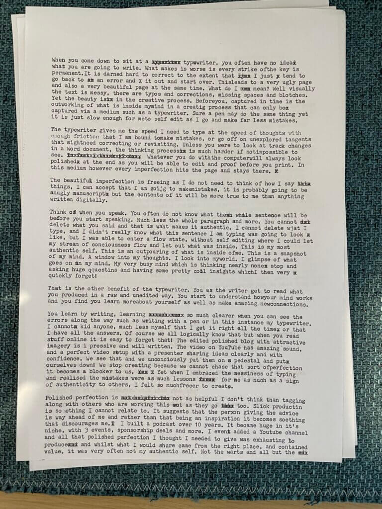 Image of typewritten content - Page 1