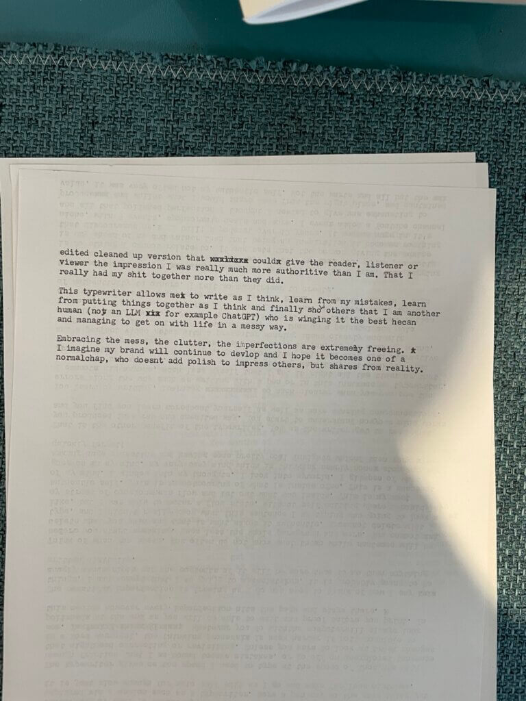 Image of typewritten content - Page 2